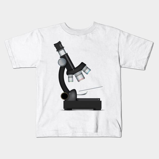Scientific microscope Kids T-Shirt by nickemporium1